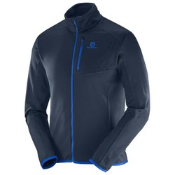 Salomon Discovery Mens Full Zip Mid-layer Fleece - Big Blue-X