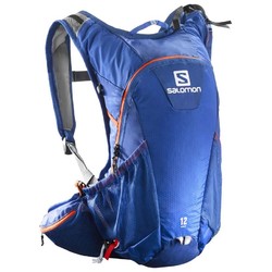 Salomon Agile 12 Trail Running Set - Blue Yonder Vivid Orange - NS