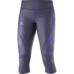 Salomon Intensity 3/4 Womens Running Tights - Nightshade Grey