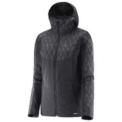 Salomon Drifter Mid Hoodie - Womens Reversible Jacket - Black /Black