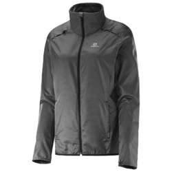 Salomon Agile Lightweight and Packable Womens Jacket - Asphalt
