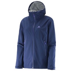 Salomon Nebula Stretch 2.5L Womens Waterproof and Windproof Active Jacket - Wisteria Navy