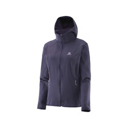 Salomon Discovery Windproof Hoodie Womens - Nightshade Grey