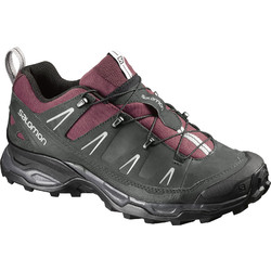 Salomon X Ultra LTR Womens Waterproof Hiking Shoes - Bordeaux/Asphalt/Grey