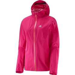 Salomon Bonatti Womens Lightweight Waterproof Jacket - Gaura Pink