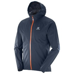 Salomon Bonatti Mens Lightweight Waterproof Jacket - Big Blue-X