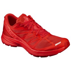 Salomon S/Lab Sonic 2 Unisex Running Shoes - Racing Red/Molten Lava/White