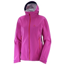 Salomon La Cote Stretch 2.5L Womens Waterproof and Windproof Active Jacket - Rose Violet