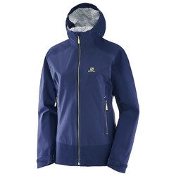 Salomon La Cote Stretch 2.5L Womens Waterproof and Windproof Active Jacket - Medieval Blue Deep Cobalt