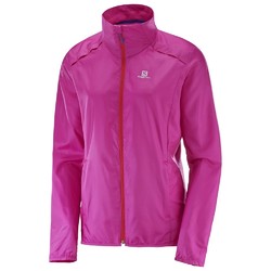 Salomon Agile Womens Wind Jacket - Rose Violet