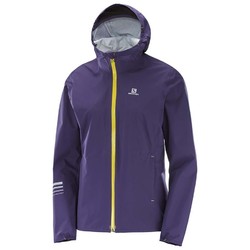 Salomon Lightning Womens Lightweight Waterproof Jacket - Purple Velvet