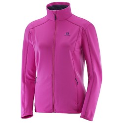 Salomon Discovery FZ Womens Fleece Jacket - Rose Violet