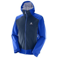 Salomon La Cote Stretch 2.5L Mens Waterproof and Windproof Active Jacket - Surf The Web Dress Blue