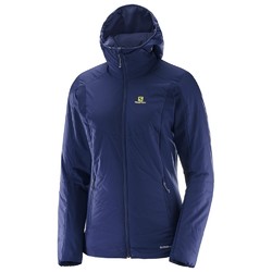 Salomon Drifter Womens Mid Hoodie Fleece - Medieval Blue