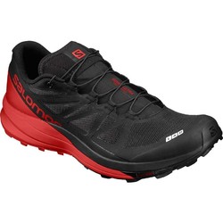 Salomon S/Lab Sense Ultra Unisex Trail Running Shoes - Black/Racing Red/White