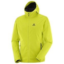 Salomon Essential Mens Waterproof Jacket - Lime Punch.