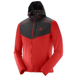Salomon Discovery Mens Wind Hoodie Fleece - Matador Black