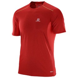 Salomon Trail Runner Mens Short Sleeve Running Shirt- Matador