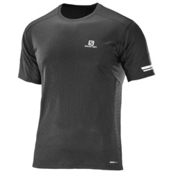 Salomon Agile Mens Short Sleeve Running Shirt- Black