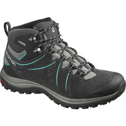 Salomon Ellipse 2 Mid Leather GTX Womens Waterproof Hiking Boots - Phantom/Castor Gray/Aruba Blue