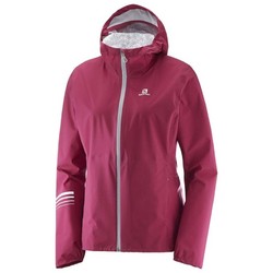 Salomon Lightning Waterproof Womens Jacket - Beet Red