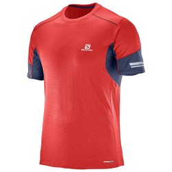 Salomon Agile Short Sleeve Tee Mens - Matador/Dress Blue