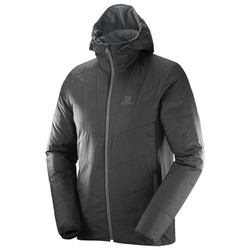 Salomon Drifter Mid Hoodie Mens - Black/Forged Iron