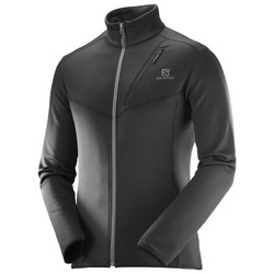 Salomon Discovery Fleece FZ Mens Jacket - Black