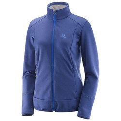 Salomon Discovery Full ZIp Womens Fleece - Medieval Blue