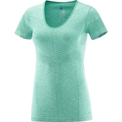 Salomon Elevate Seamless Short Sleeve Tee Womens - Dynasty Green