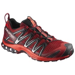 Salomon XA Pro 3D Mens Hiking Shoes - Red Dalhia/Fiery Red/Black