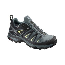 Salomon X Ultra 3 GTX Womens Hiking Shoes - Artic/Darkest Spruce/Sunny Lime