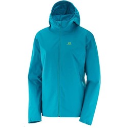 Salomon Essential Womens Waterproof Jacket S18 - Enamel Blue