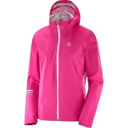 Salomon Lightning Womens Waterproof Jacket S18 - Pink Yarrow