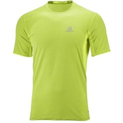 Salomon Trail Runner Mens Short Sleeve Running Tee S18 - Acid Lime