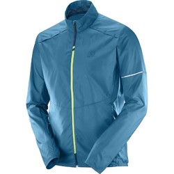 Salomon Agile Wind Mens Windproof Jacket S18 - Moroccan Blue