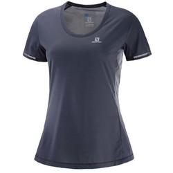 Salomon Agile Womens Short Sleeve Running Tee S18 - Graphite