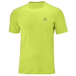Salomon Agile Mens Short Sleeve Running Tee S18 - Acid Lime