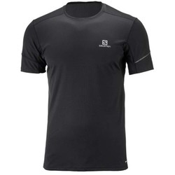 Salomon Agile Mens Short Sleeve Running Tee S18 - Black
