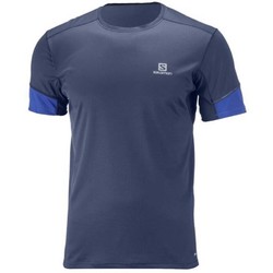 Salomon Agile Mens Short Sleeve Running Tee S18 - Dress Blue
