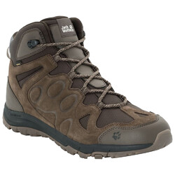 Jack Wolfskin Rocksand Texapore Mid Mens Waterproof Hiking Boots - Dark Wood