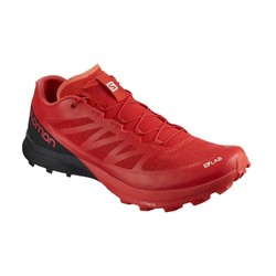 Salomon S/Lab Sense 7 Trail Running Shoes - Racing Red/Black/White