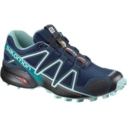 Salomon Speedcross 4 Womens Trail Running Shoes - Poseidon/Eggshell Blue/Black