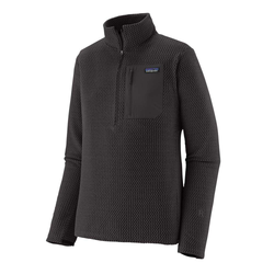 Patagonia R1 Air Mens Zip Neck Fleece Pullover - Black
