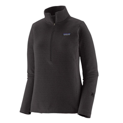 Patagonia R1 Air Womens Zip Neck Fleece Pullover  - Black