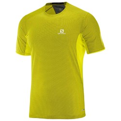 Salomon Trail Runner Short Sleeve Mens Tee- Sulphur Spring/Night Sky