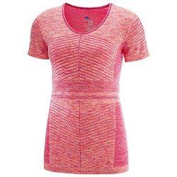 Salomon Elevate Move'On Womens Short Sleeve Tee - Cerise/Dubarry