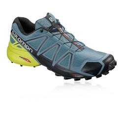 Salomon Speedcross 4 Mens Trail Running Shoes - Bluestone/Black/Sulphur Spring