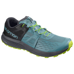 Salomon Ultra Pro Mens Trail Running Shoes - Bluestone/Ebony/Acid Lime