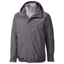 Marmot Ramble Mens Fleece PLUS Waterproof Jacket - 3 in 1 Layer System - Cinder
